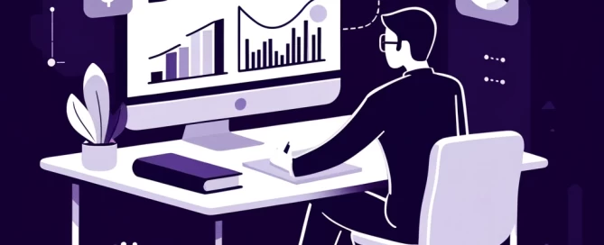 Symbolic image of an analyst performing a DCF analysis in the office