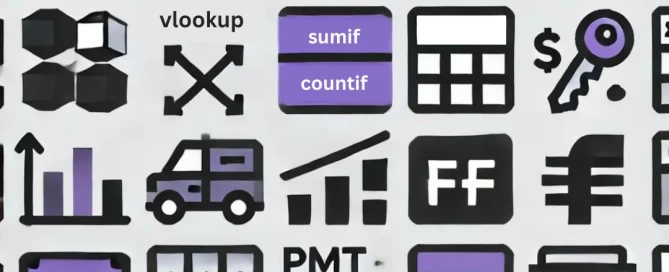 Diagram symbolic image of a series of Excel formulas