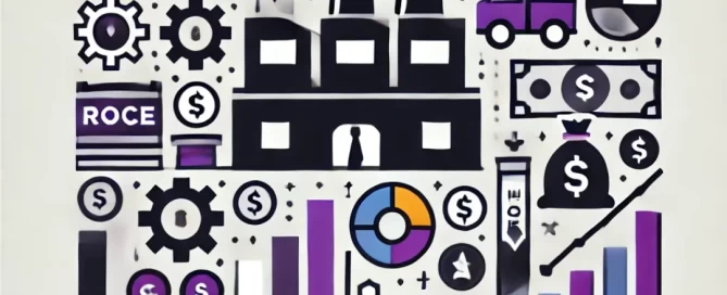 Symbolic diagram of Return on Capital Employed (ROCE)